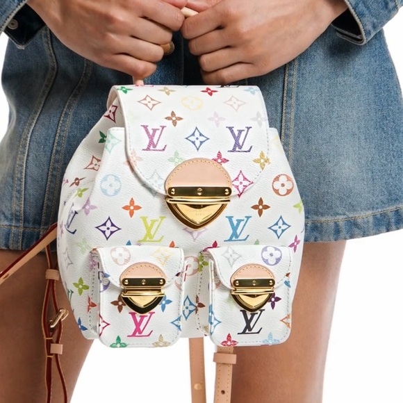 NEW Louis Vuitton x Murakami Venice Backpack in Multicolor Monogram 2025 Release - Picture 13 of 16